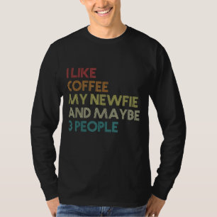 T-shirt Guetteur de chien de Terre-Neuve Amateurs de café