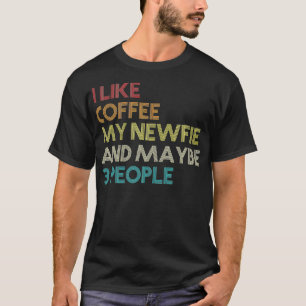 T-shirt Guetteur de chien de Terre-Neuve Amateurs de café 
