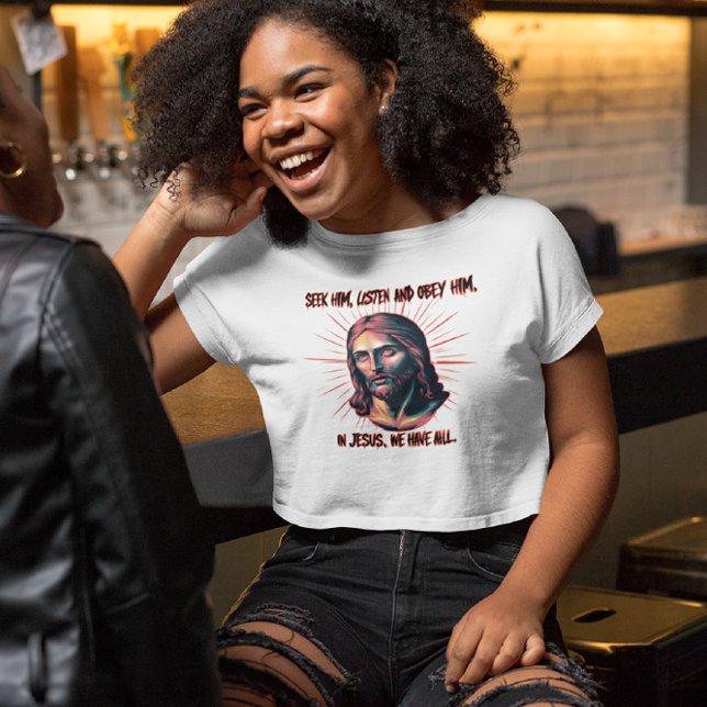 T-shirt Guidage Divin : Chercher, Écouter, Obéir (Créateur téléchargé)