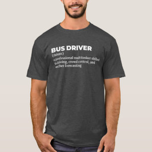 T-shirt Guide-cadeau de définition du conducteur de transp