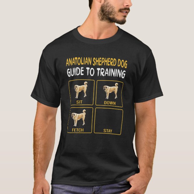 T-shirt Guide de Chien de Berger Anatolien pour l'entraîne (Devant)