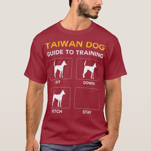 T-shirt Guide de Chien Taïwan pour l'entraînement Chien d' (Devant)