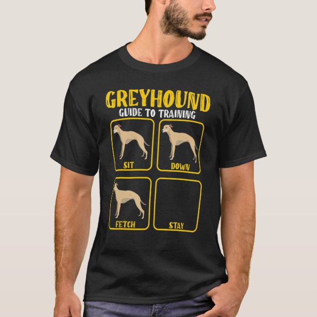 T-shirt guide de dressage de lévrier whippet pour lévrier (Devant)