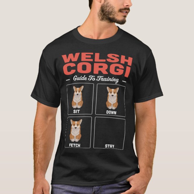 T-shirt Guide de formation du Welsh Corgi (Devant)