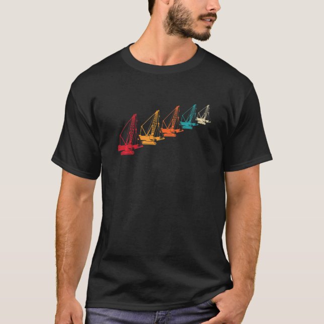 T-shirt Guide de grue du conducteur de grue (Devant)