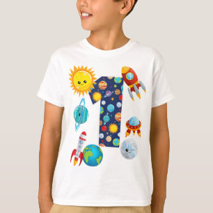 T-shirt Guide de la planète spatiale 1 an 1er anniversaire