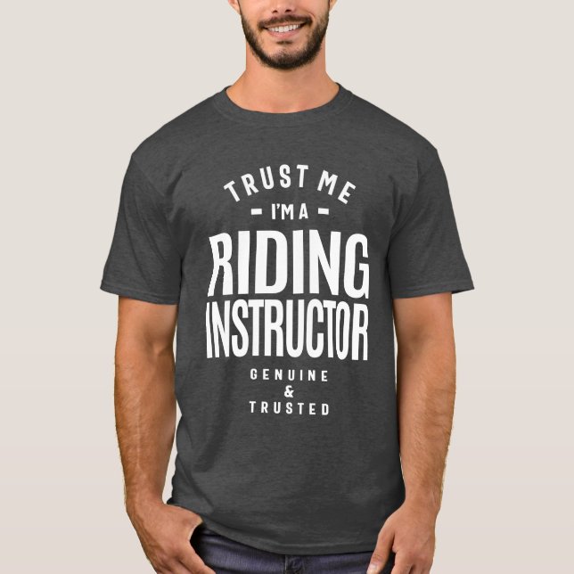 T-shirt Guide de l'instructeur de équitation Don Funny Tit (Devant)
