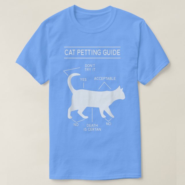 T-shirt Guide de mouture de chat Tee - shirt Funny Novelty (Design devant)