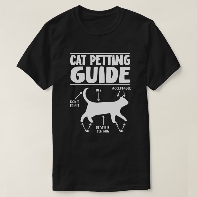 T-shirt Guide de mouture de chats Amoureux des chats (Design devant)