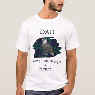 T-shirt Guide de papa Mentor Force & Cœur Écarlate bleu