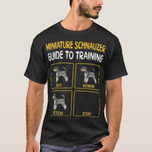 T-shirt Guide De Schnauzer Miniature Pour L'Entraînement D