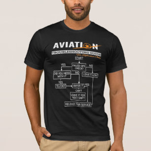 T-shirt Guide de tir sur les problèmes de l'aviation du pi