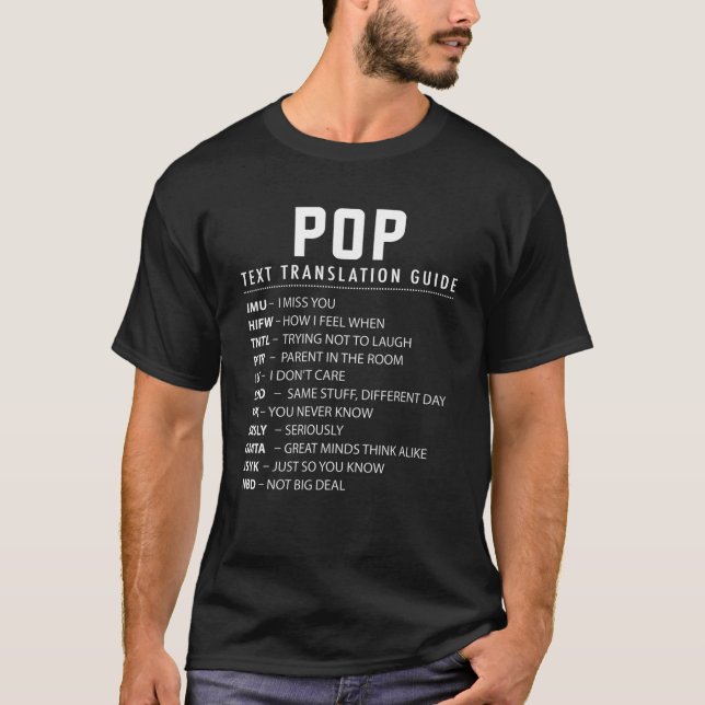 T-shirt Guide De Traduction Des Acronymes D'Écharpe De Tex (Devant)