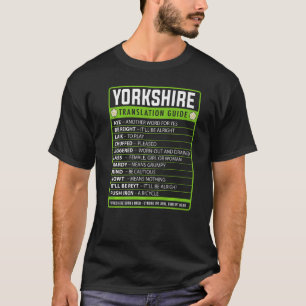 T-shirt Guide de traduction des idées d'argot du Yorkshire