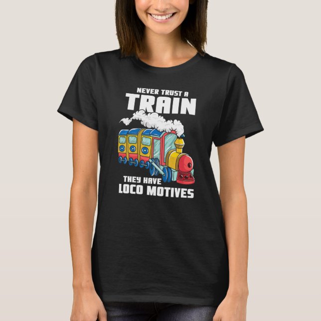 T-shirt Guide De Train Et Modèle De Conducteur De Train (Devant)