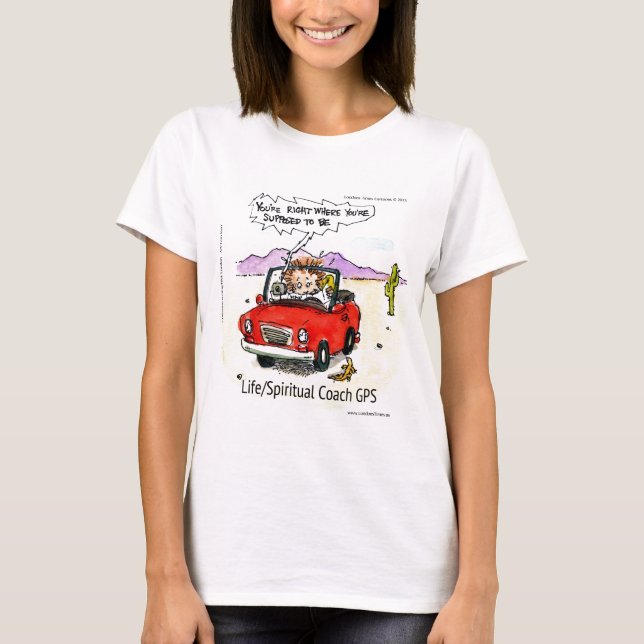 T-shirt Guide de vie GPS (Devant)