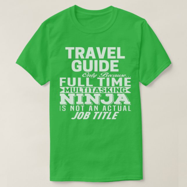 T-shirt Guide de voyage (Design devant)