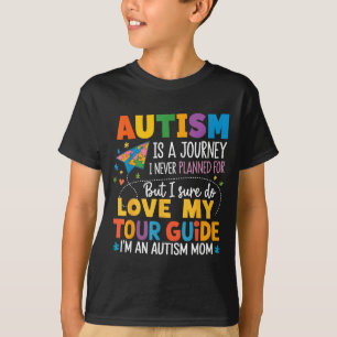 T-shirt Guide de voyage de sensibilisation à l'autisme Mam