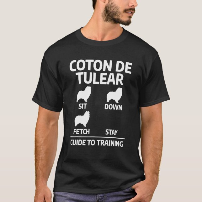 T-shirt Guide d'entraînement Coton De Tulear Entraîneur de (Devant)