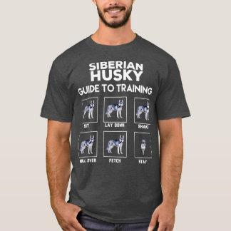 T-shirt Guide d'entraînement de l'husky de Sibérie