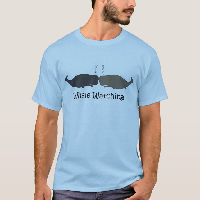 T-shirt Guide d'excursion pour l'observation des baleines  (Devant)