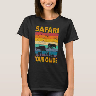 T-shirt Guide d'excursion pour Safari animal en Afrique Gu