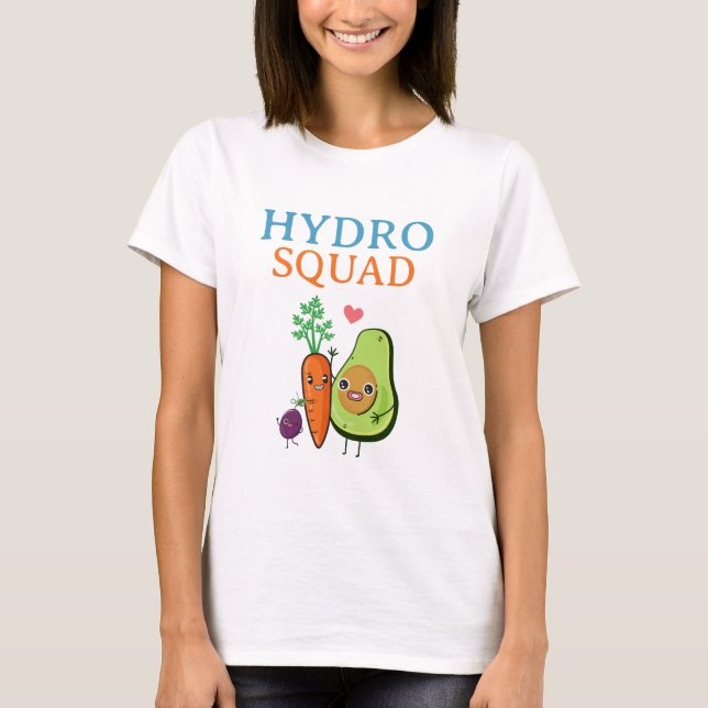 T-shirt Guide d'hydroponie Hydro Squad (Devant)