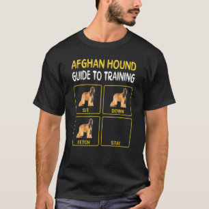 T-shirt Guide du Lévrier Afghan pour la Formation à l'Obéi