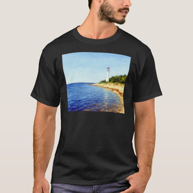 T-shirt Guidé par la lumière – l'âme de Vormsi (Devant)