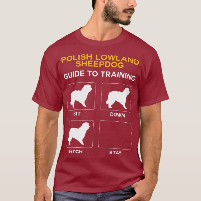 T-shirt Guide Polonais De Chien De Pays Bas Pour L'Entraîn (Devant)