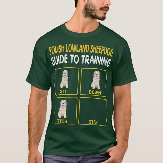 T-shirt Guide Polonais De Chien De Pays Bas Pour L'Entraîn (Devant)