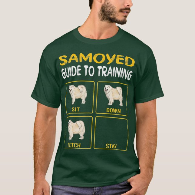 T-shirt Guide Samoyé Pour L'Entraînement De L'Obéissance D (Devant)