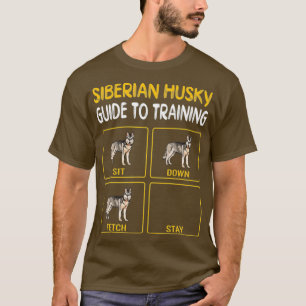 T-shirt Guide Sibérien Husky Pour L'Entraînement De L'Ob