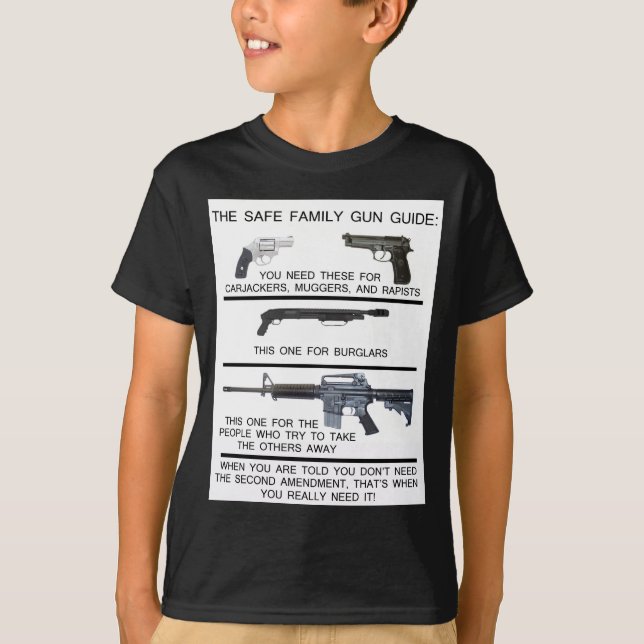T-SHIRT GUIDE SÛR D'ARME À FEU DE FAMILLE (Devant)