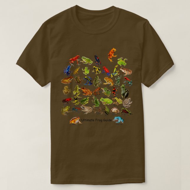 T-shirt Guide Ultimate Frog Funny Frog Lover Frog Propriét (Design devant)