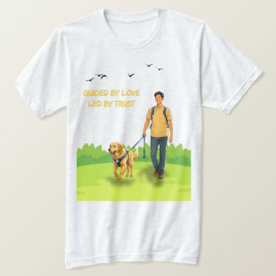 T-shirt Guidée par Love - Guide Chien Conception de suppor