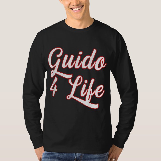 T-shirt Guido for Life GTL New Jersey Garden State Shore (Devant)