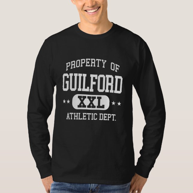T-shirt Guilford Retro Athletic Property Dept 1 (Devant)