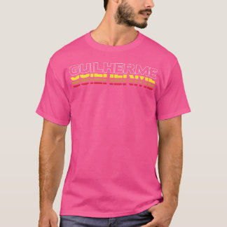 T-shirt Guilherme Prénom Drôle Vintage Coucher de soleil g