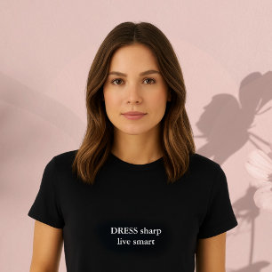 T-shirt guillemet esthétique Robe aiguisée, live smart