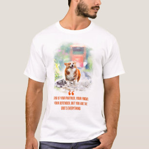 T-shirt Guillemets de chien pour amoureux de les chiens