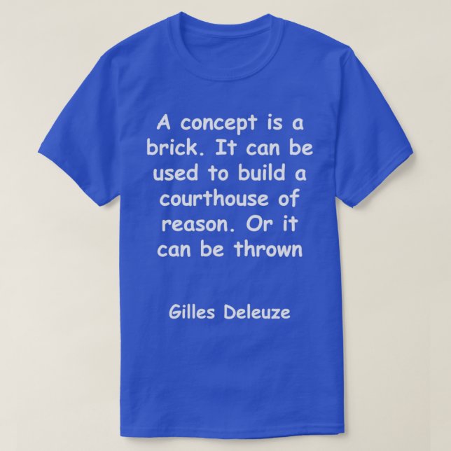 T-shirt Guilles Deleuze (Design devant)