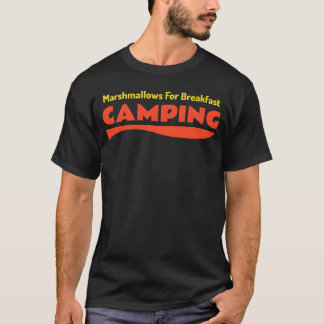 T-shirt Guimauves de camping pour petit-déjeuner Drôle