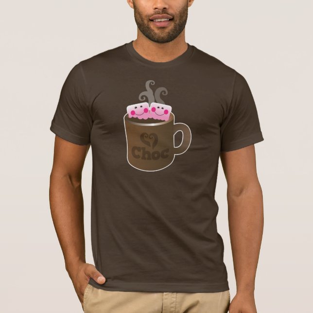 T-shirt guimauves de chocolat chaud (Devant)