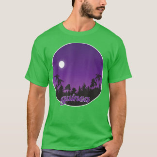 T-shirt guinea By night with Palms