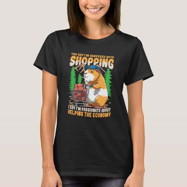 T-SHIRT GUINEA PIG FOOD SHOPPING CART (Devant)