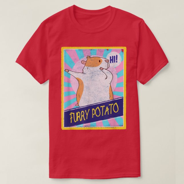 T-shirt Guinea Pig Furry Potato Dabbing Funny Guinea Pigs  (Design devant)