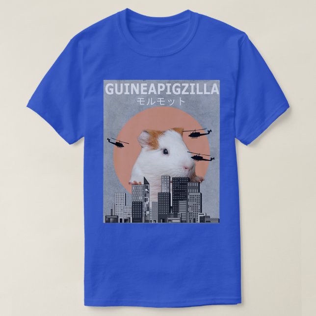 T-shirt Guinea Pig Guinepigzilla Animal Funny Guinea Pigs  (Design devant)