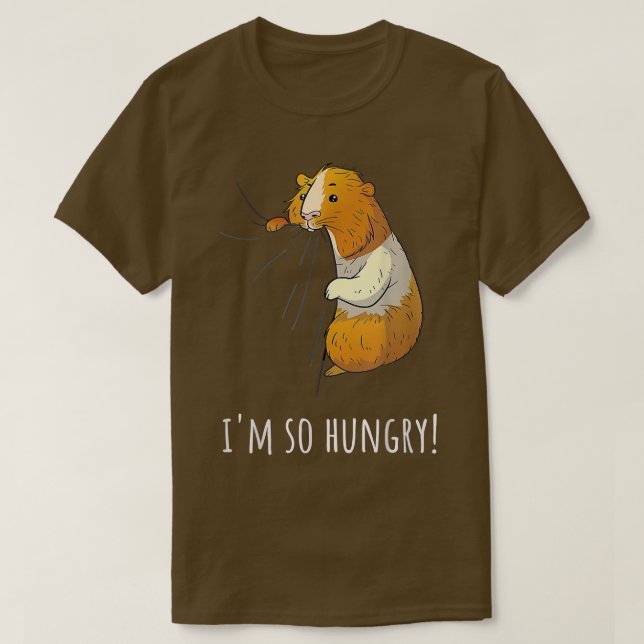 T-shirt Guinea Pig I'm So Hungry  (Design devant)