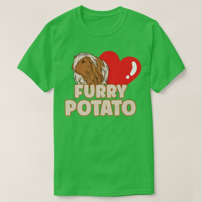 T-shirt Guinea Pig Lover Furry Potato  (Design devant)